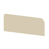 Weidmuller End plate, direct mounting, beige, 1.5mm